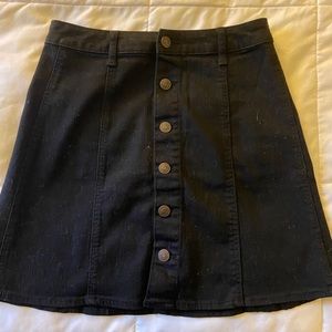 Mossimo black, high waisted button up shirt!